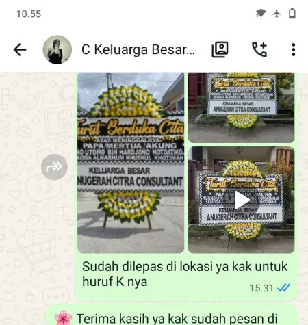 Pengiriman Papan Bunga Duka Kepuh Nguter